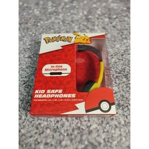 Pokémon Kid-Safe Headphones With In-Line Mic.